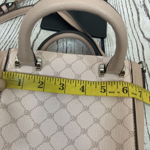 Steve Madden Fashion Pink Rosr Square Bag Women Shoulder Handbag Mini Logo - Picture 11 of 13
